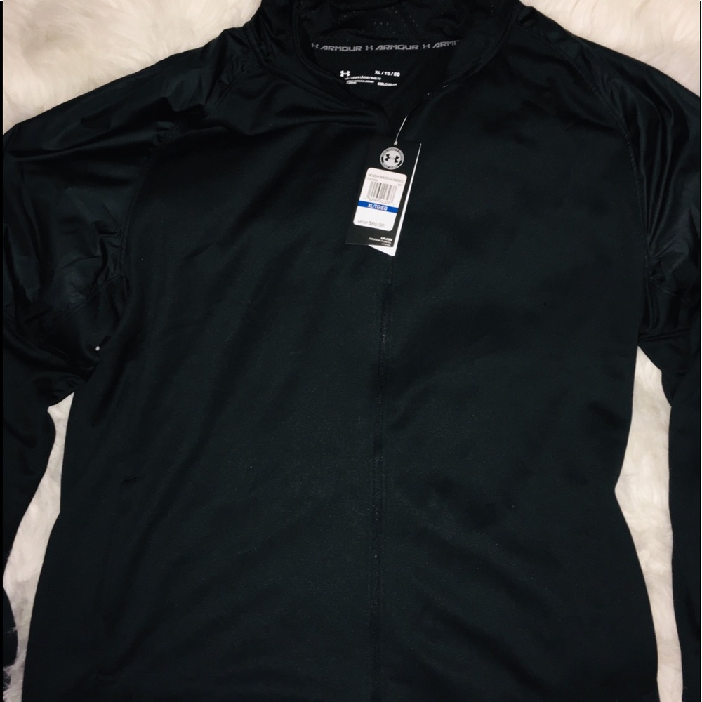 Under Armour Black Full Zip Hoodie Long Sleeve XXL - Picture 7 of 8